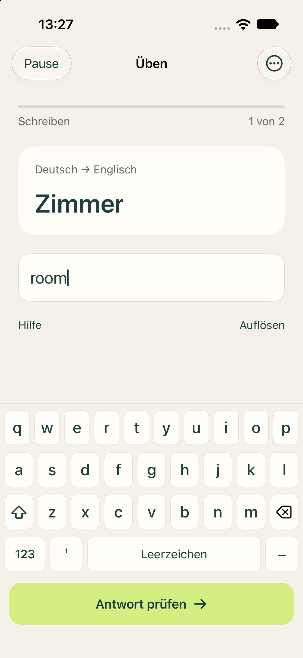 Writing room for Zimmer with the learning keyboard
